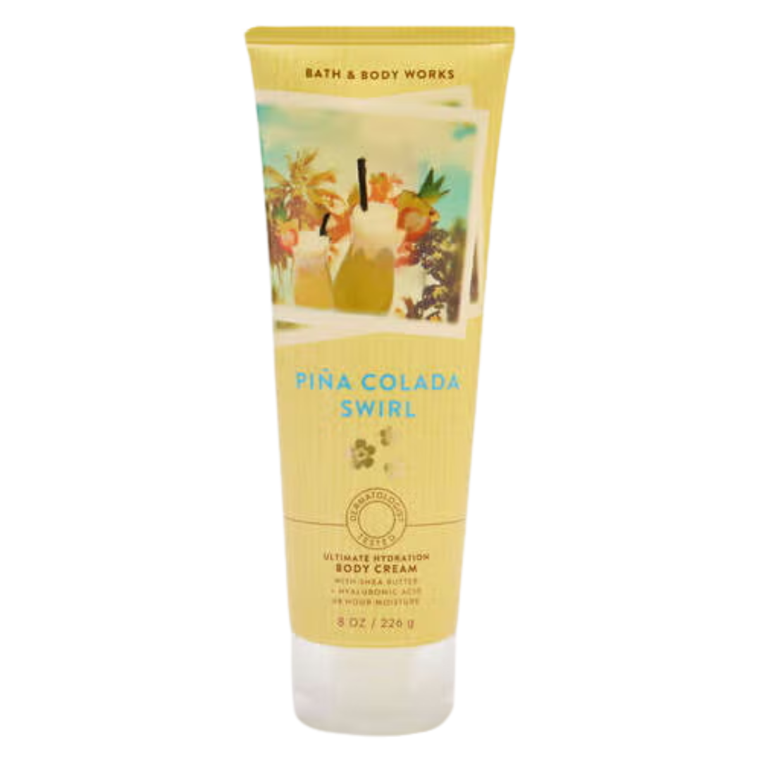Bath & Body Works Piña Colada Swirl Ultimate Hydration Body Cream, 8 oz